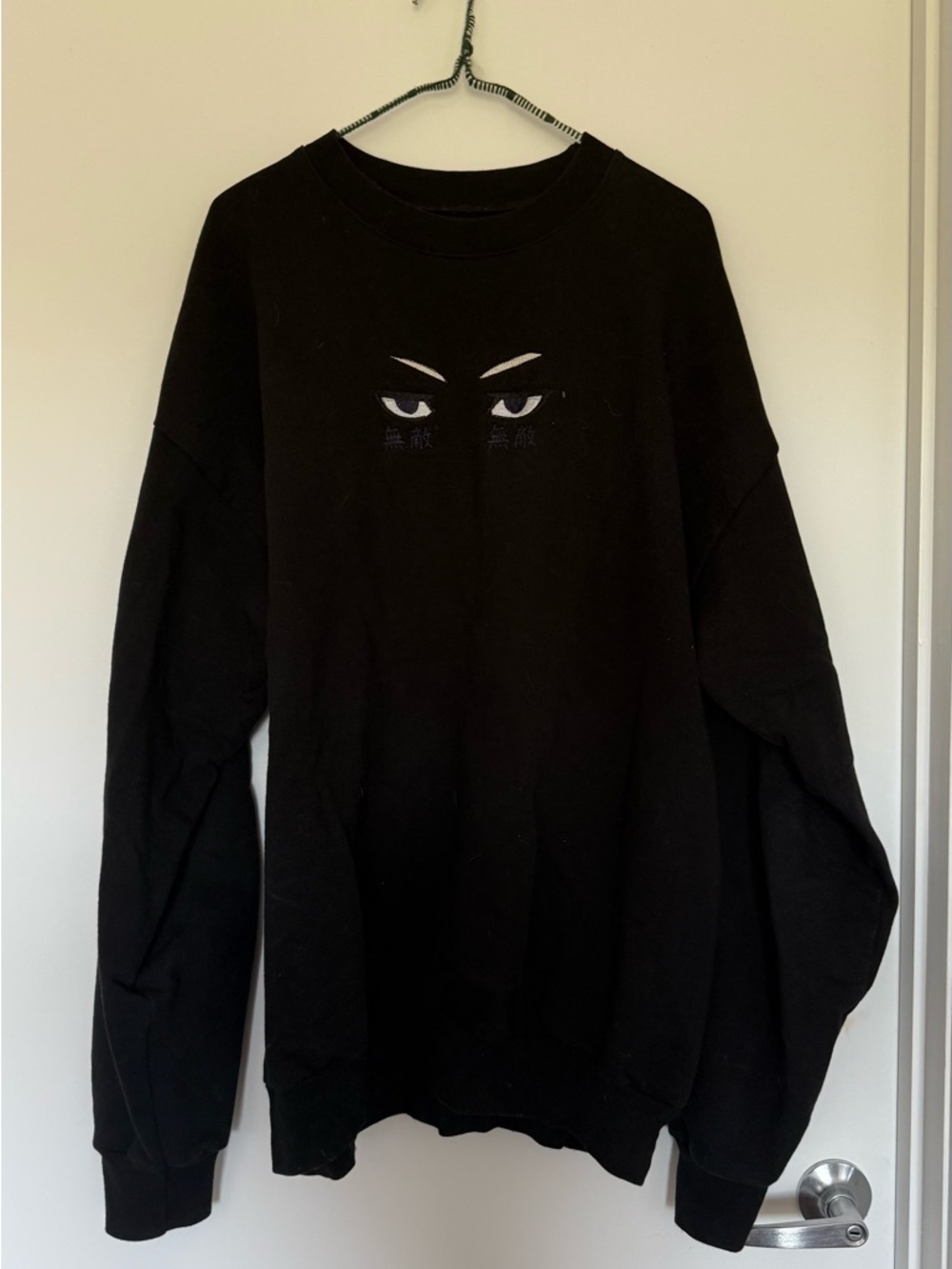 Anime Crewneck with Purple Eyes